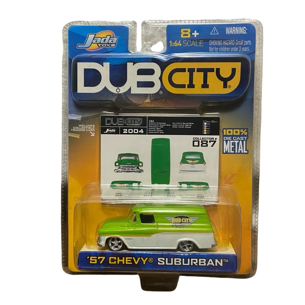 Jada Toys 57 Chevy Suburban Dub City Vintage 2004 Green